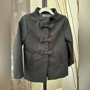 NWOT Gymboree | Dress-up snap front coat | Size S | Black